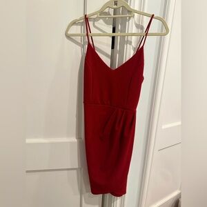 Red formal dress
